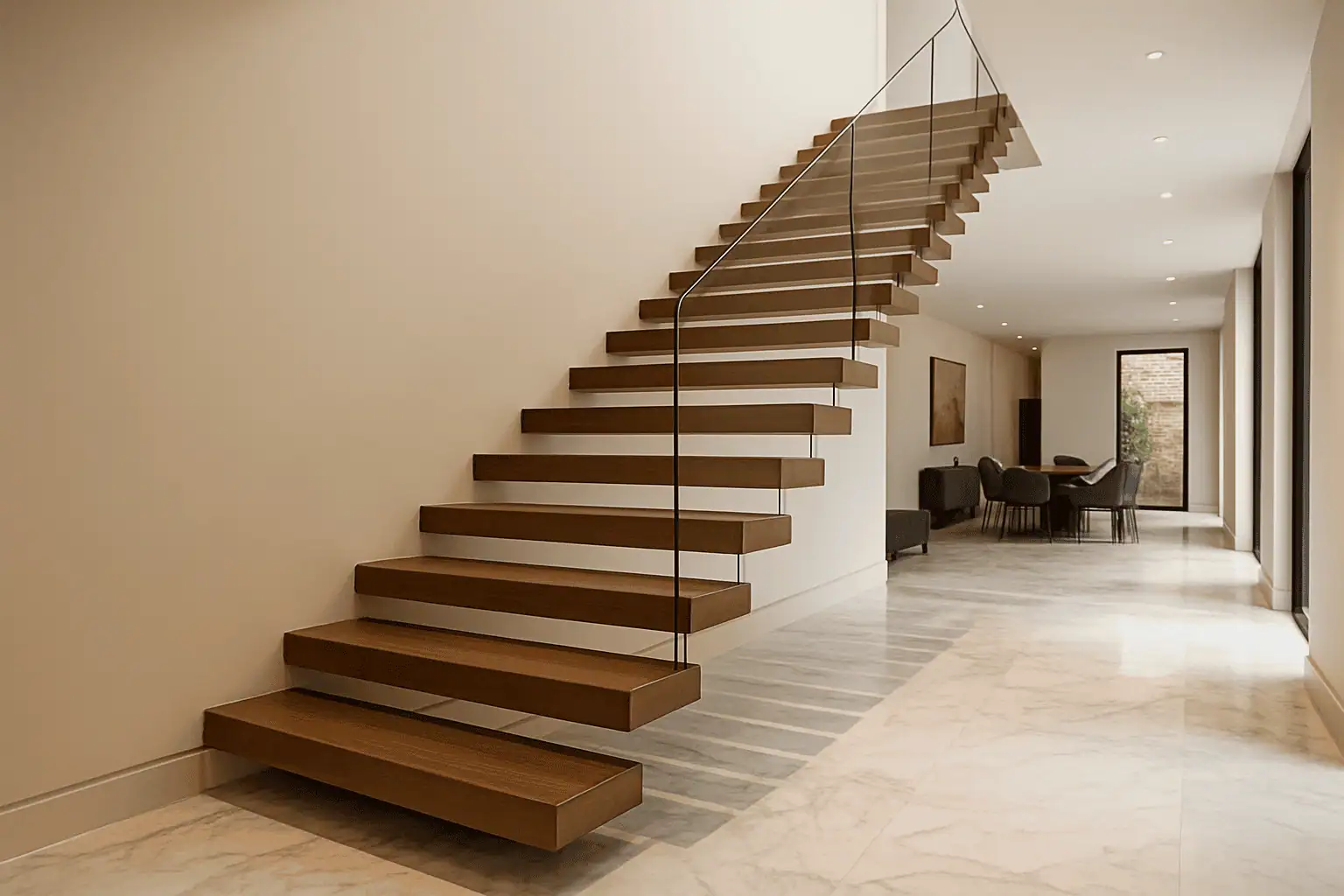 Floating staircases